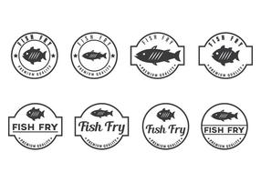 Free Fish Fry Badge Vectores