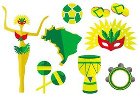 Free Brazil Element Vector Illustration