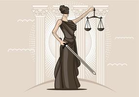 Lady of Justice Vector