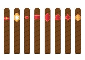 Vector libre de la etiqueta del cigarro