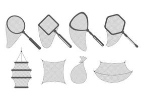 Fishing Net Icons vector