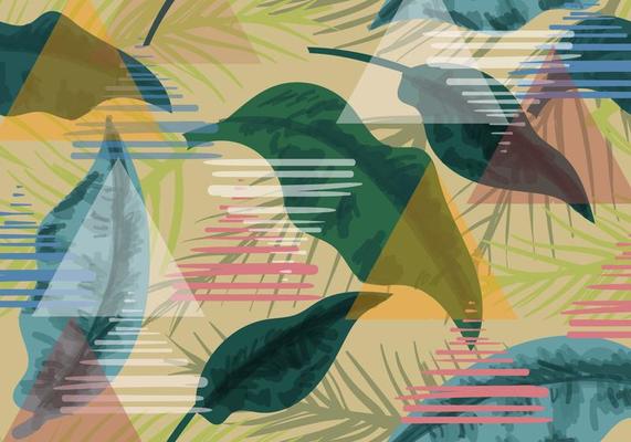 Seamless Exotic Botanical Pattern Background