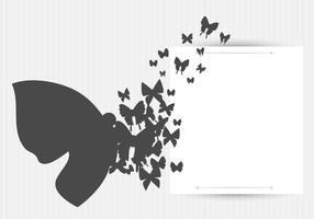 Diseño de fondo de las mariposas del vector