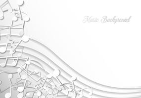 Note Of Music Background Template vector