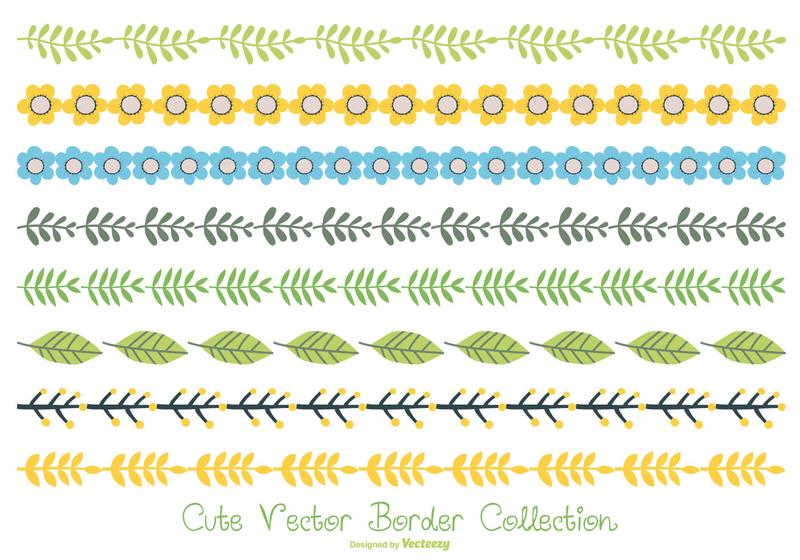 Cute Pastel Color Border Collection Download Free Vectors Clipart Graphics Vector Art