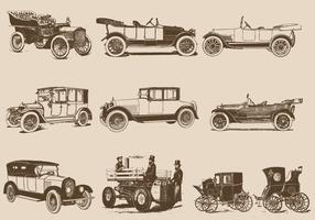 Vintage Motor Cars vector