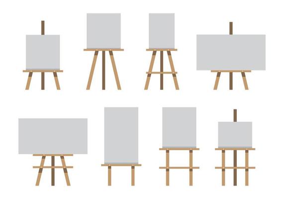 Old painting stand, illustration, vector on a white background. 13517739  Vector Art at Vecteezy