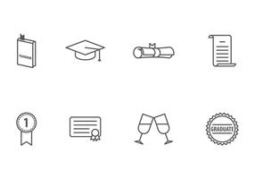 Icono de la graduación vector