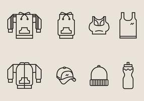 Tracksuit and Exercise Clothes Icon vector