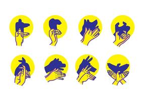 Hand Shadow Puppet Vectors