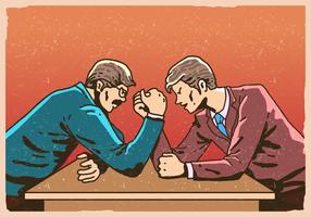 Arm Wrestling Business Competition vector