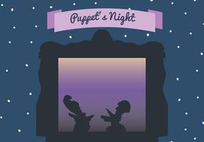 Puppet's Night Vector Scene 