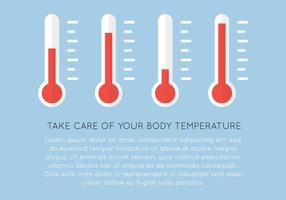 Thermometers and Text vector