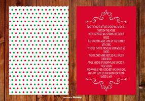 Christmas Poem Card vector