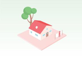 Ilustración vectorial de la casa