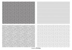 Colección de patrones de textura transparente vector