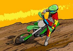 Dirt Bikes Motorcycle Rider vector