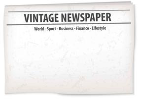 Vintage Old Newspaper Background vector