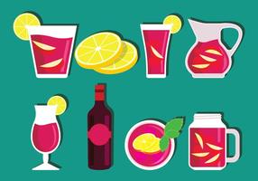 Sangria Vector Set