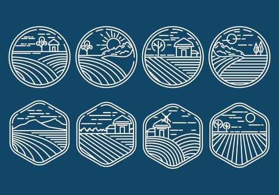 Rice Field Icons