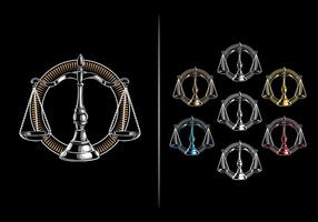 Scales of justice emblem 