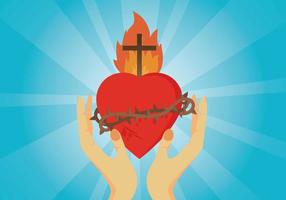 Free Sacred Heart Illustration vector