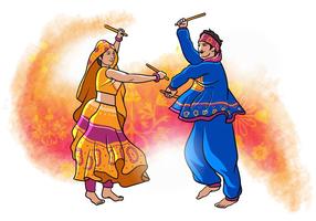 Garba Dancer vector