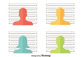 Mugshot Background Vector Set