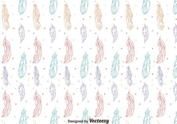 Bird Feather Gipsy Pattern