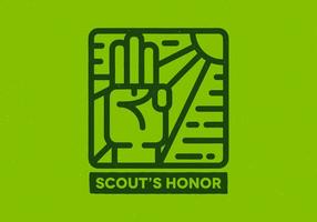 Scout's Honor Badge vector
