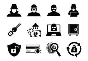 Free Theft and Thief Icons Vector