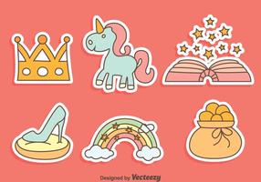 Fairy Tale Story Telling Element Vector Set