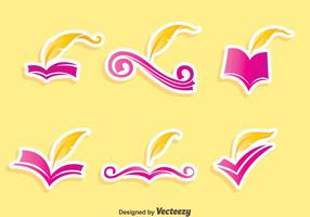 Writing Poem Vector Set