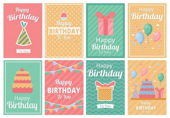 Birthday Party Template Invitation Vector