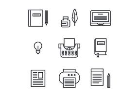 Storytelling Set of Icons vector