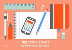 Free Business Workspace Vector Background