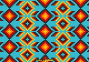 Mexican Huichol Vector Pattern