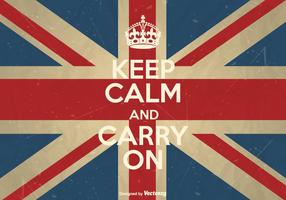 Vector Keep Calm And Carry On Poster