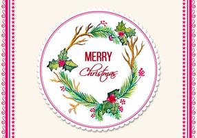 Free Vector Watercolor Christmas Frame