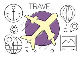 Free Travel Icons vector