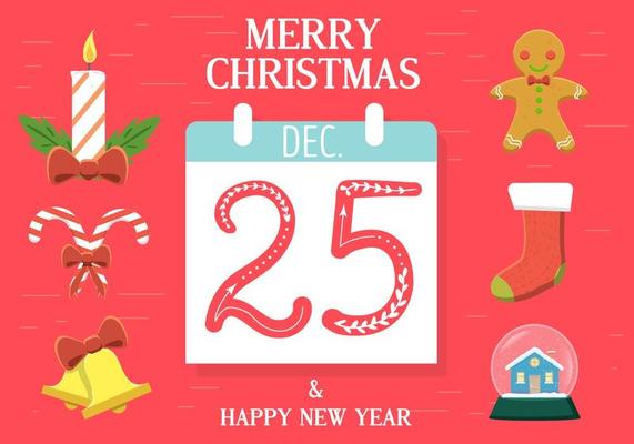 Free Christmas Vector Calendar