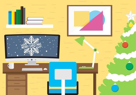 Free Christmas Vector Workspace