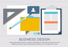 Free Business Workdesk Illustration vector