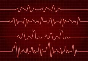 Flatline Red Free Vector