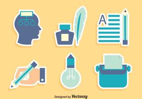 Story Telling Element Icons Vector