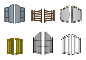 Free Open Gate Vector