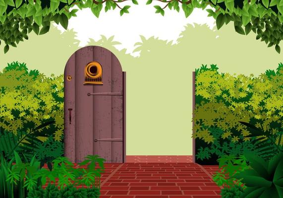 Garden Open Gate