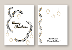 Free Merry Christmas Card Vector