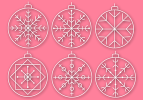 Christmas Baubles Vector