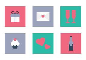 Valentine's Day Icons vector